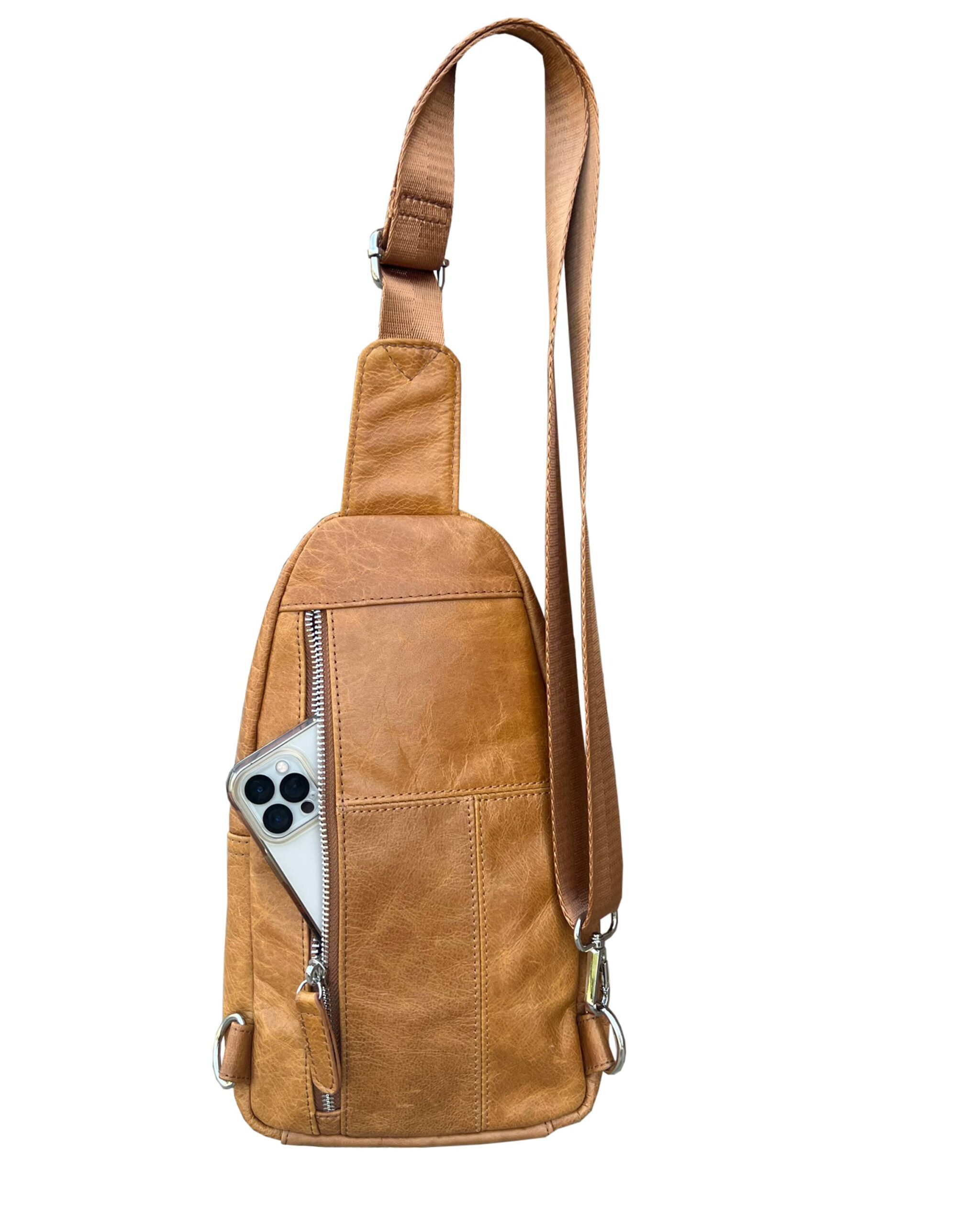 Cowhide Leather Sling Bag - Image 12